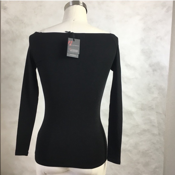 🇺🇸 N: PHILANTHROPY Black off Shoulder HARRIET TOP @1069-71/30 - Picture 5 of 7